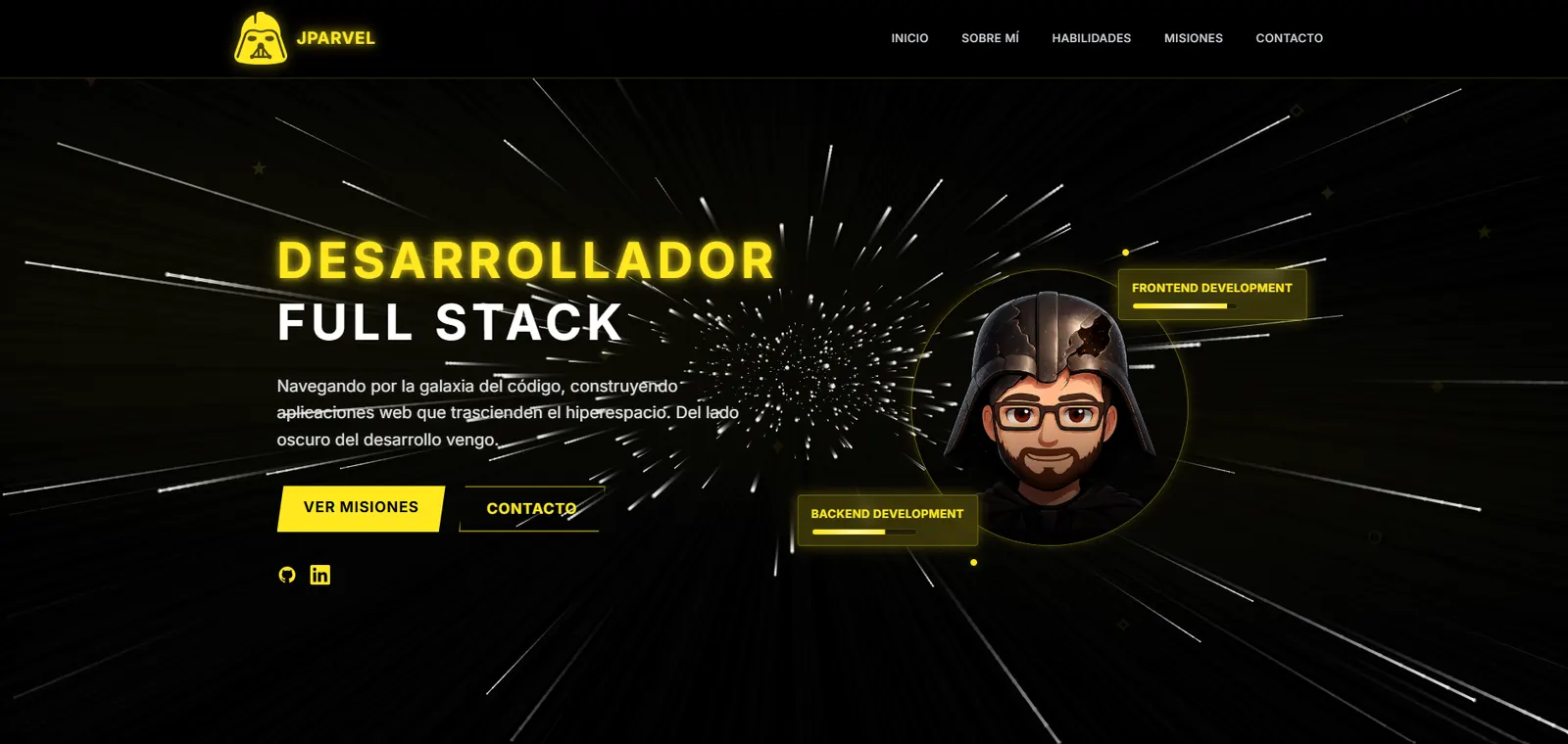 Captura del proyecto JParvel